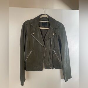Madewell leather biker jacket (medium)